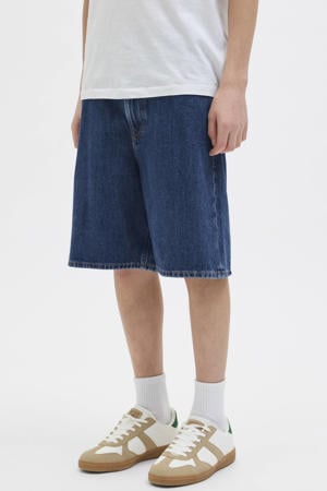 denim short dark blue denim