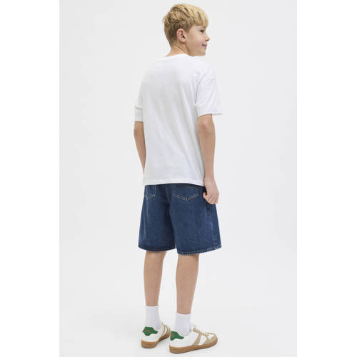 JACK & JONES JUNIOR denim short dark blue denim afbeelding