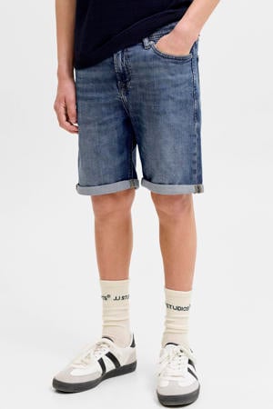 regular denim short dark blue denim