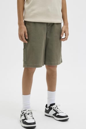 casual short olijfgroen