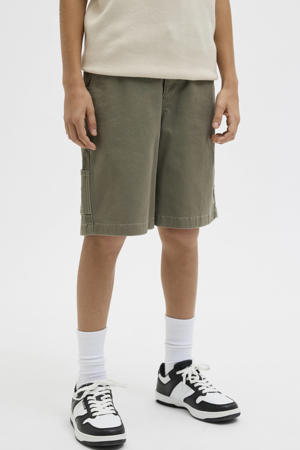 casual short olijfgroen
