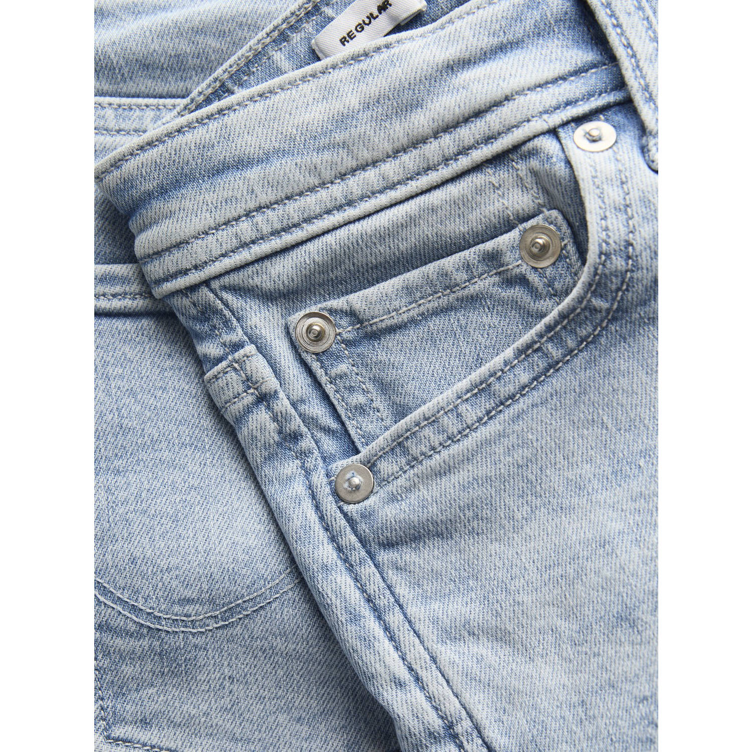 JACK & JONES JUNIOR regular denim short light blue denim