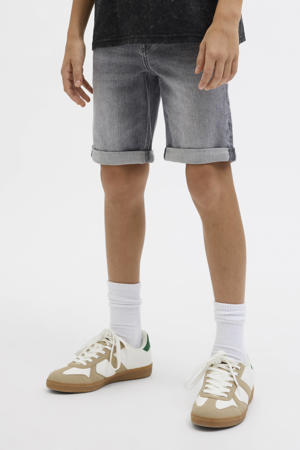 regular denim short grey denim
