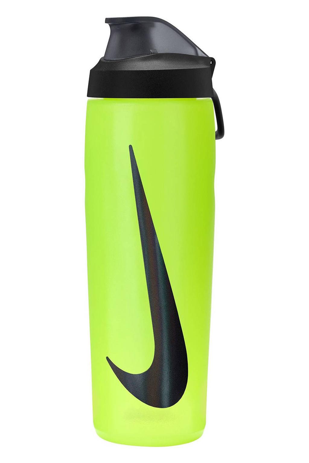 Nike bidon 700 ml Refuel Locking Lid geel/zwart/wit