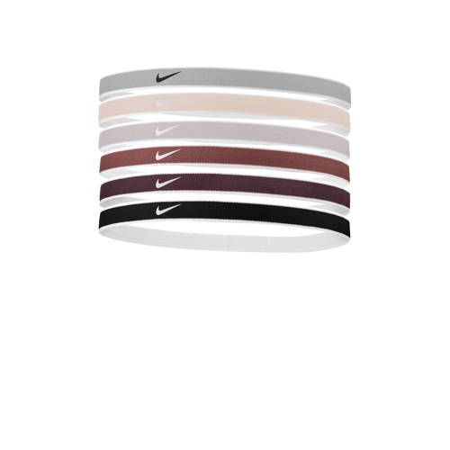 Nike hoofdbandjes - set van 6 ecru/zwart/multi afbeelding