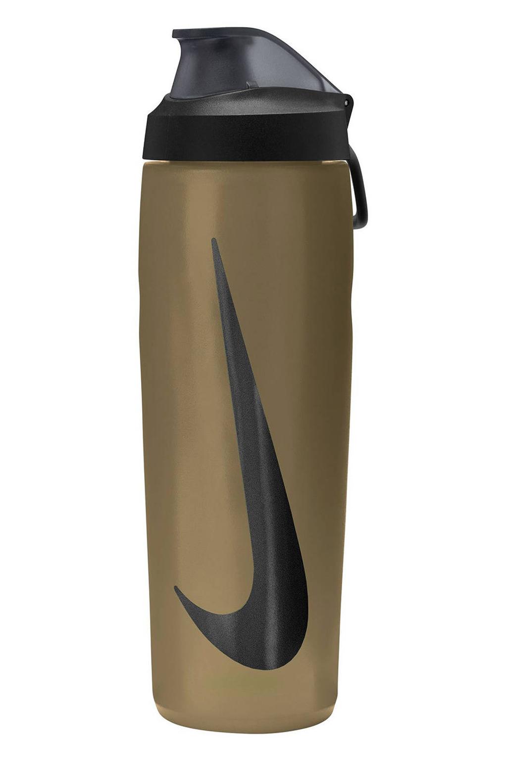 Nike bidon 700 ml Refuel Locking Lid metallic goud/zwart