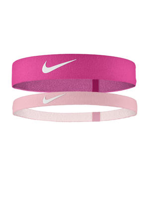   hoofdbandjes Flex - set van 2 fuchsia/lichtroze