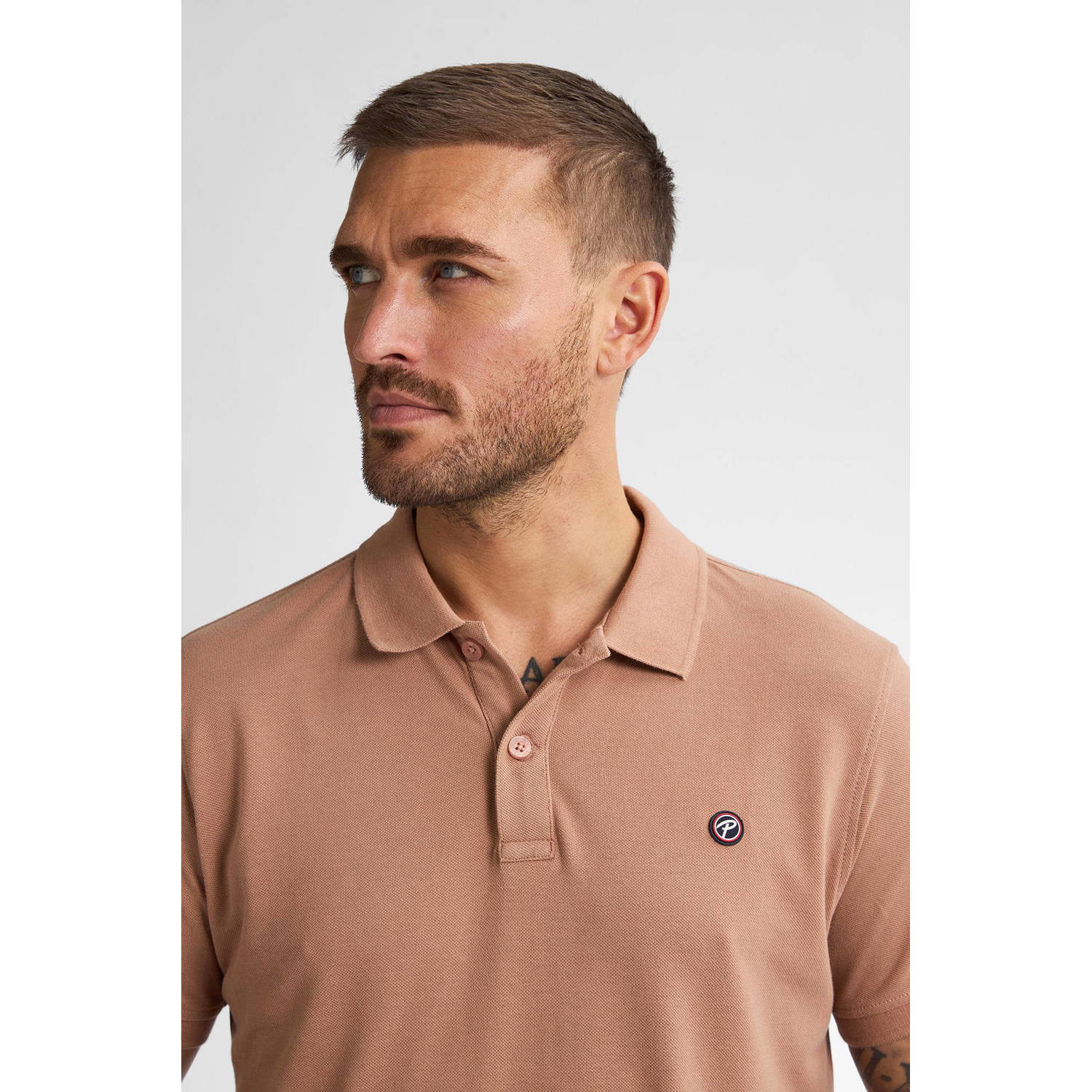 Petrol Industries regular polo lichtbruin