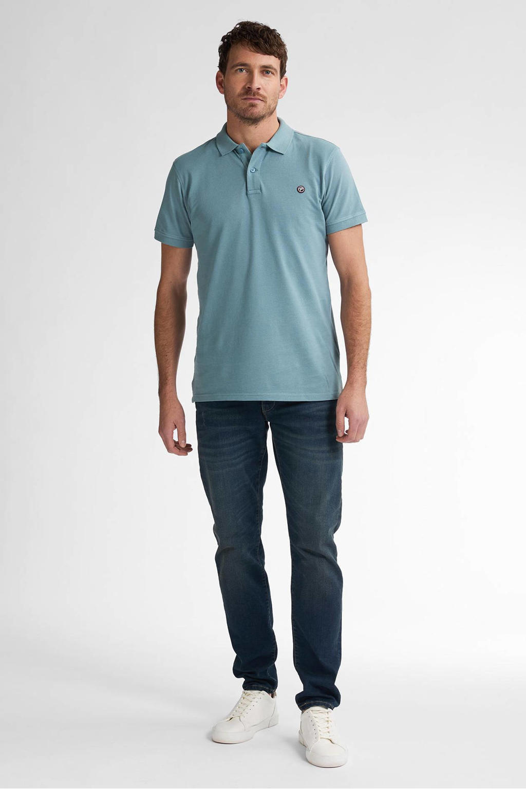 Petrol Industries regular polo blauw