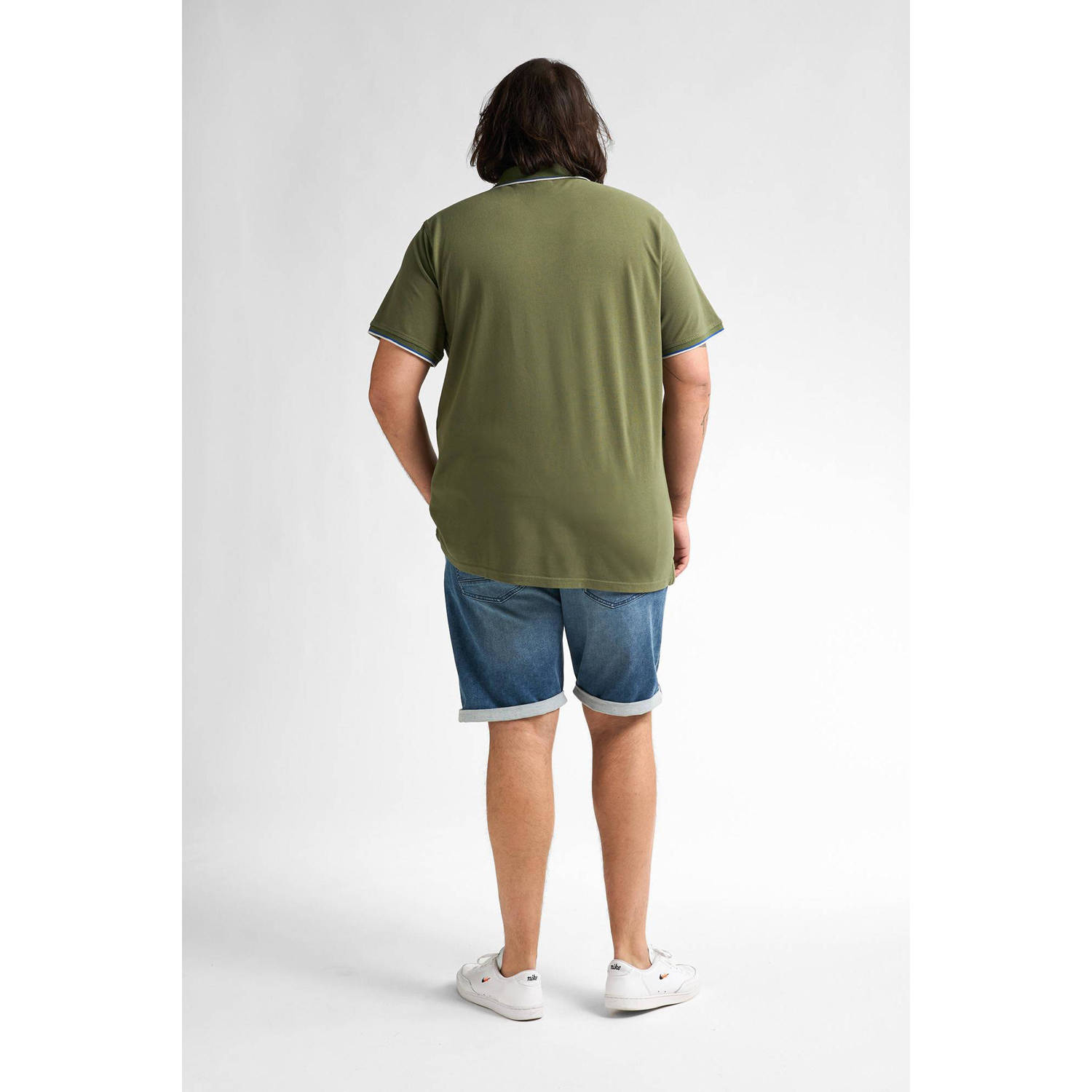 Petrol industries Plus Size polo olijfgroen