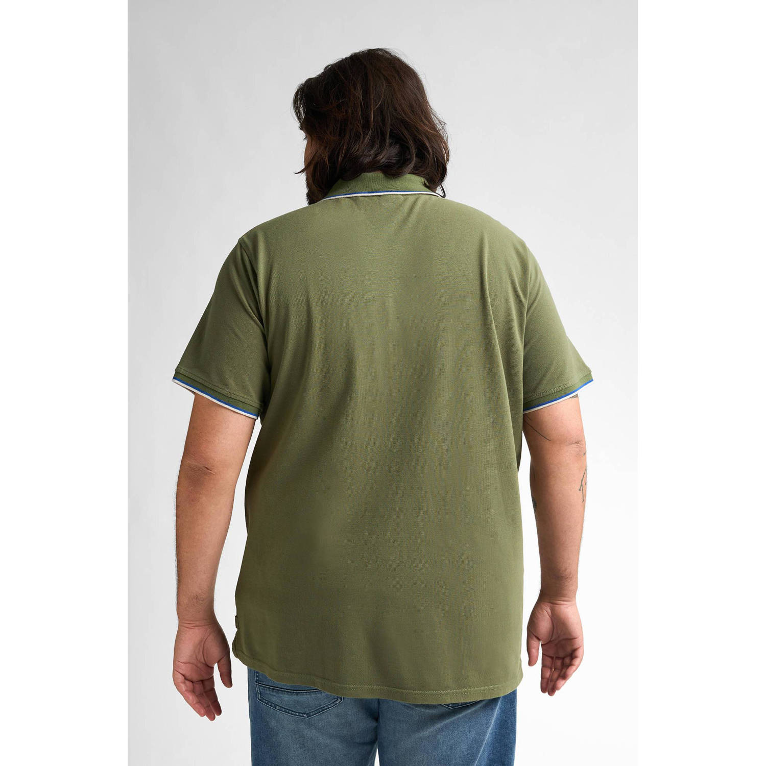 Petrol industries Plus Size polo olijfgroen