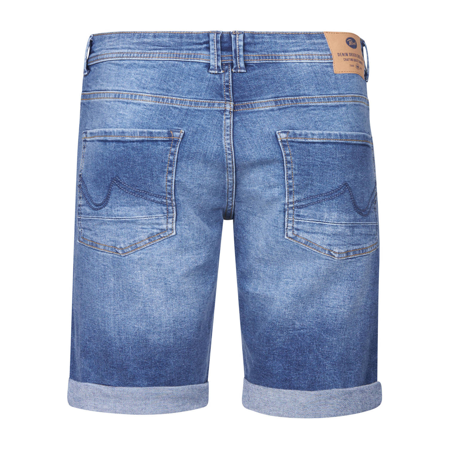 Petrol Industries regular denim short medium blue denim