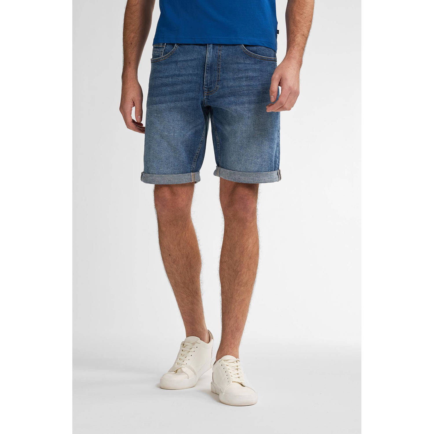 Petrol Industries regular denim short medium blue denim