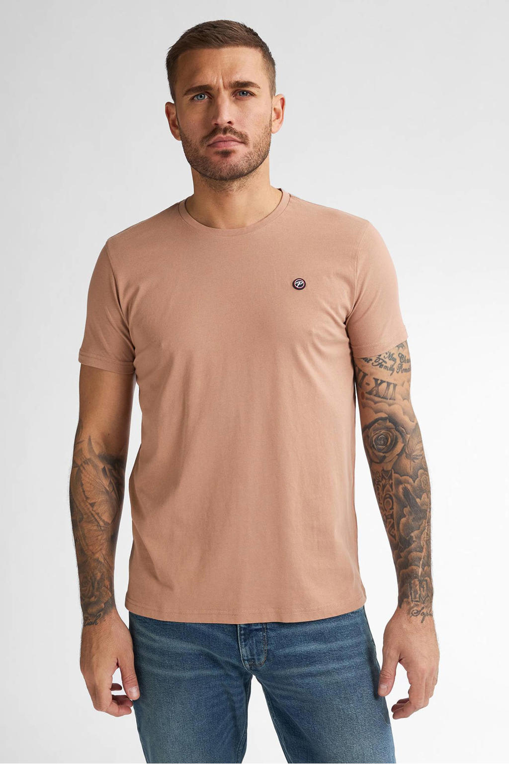 Petrol Industries T-shirt lichtbruin