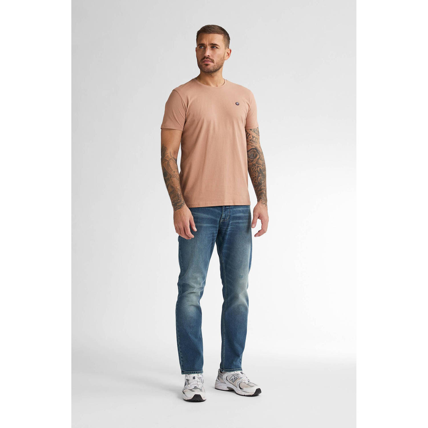 Petrol Industries T-shirt lichtbruin