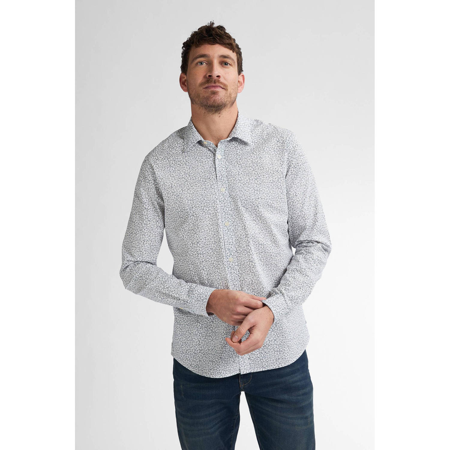 Petrol Industries casual overhemd wit