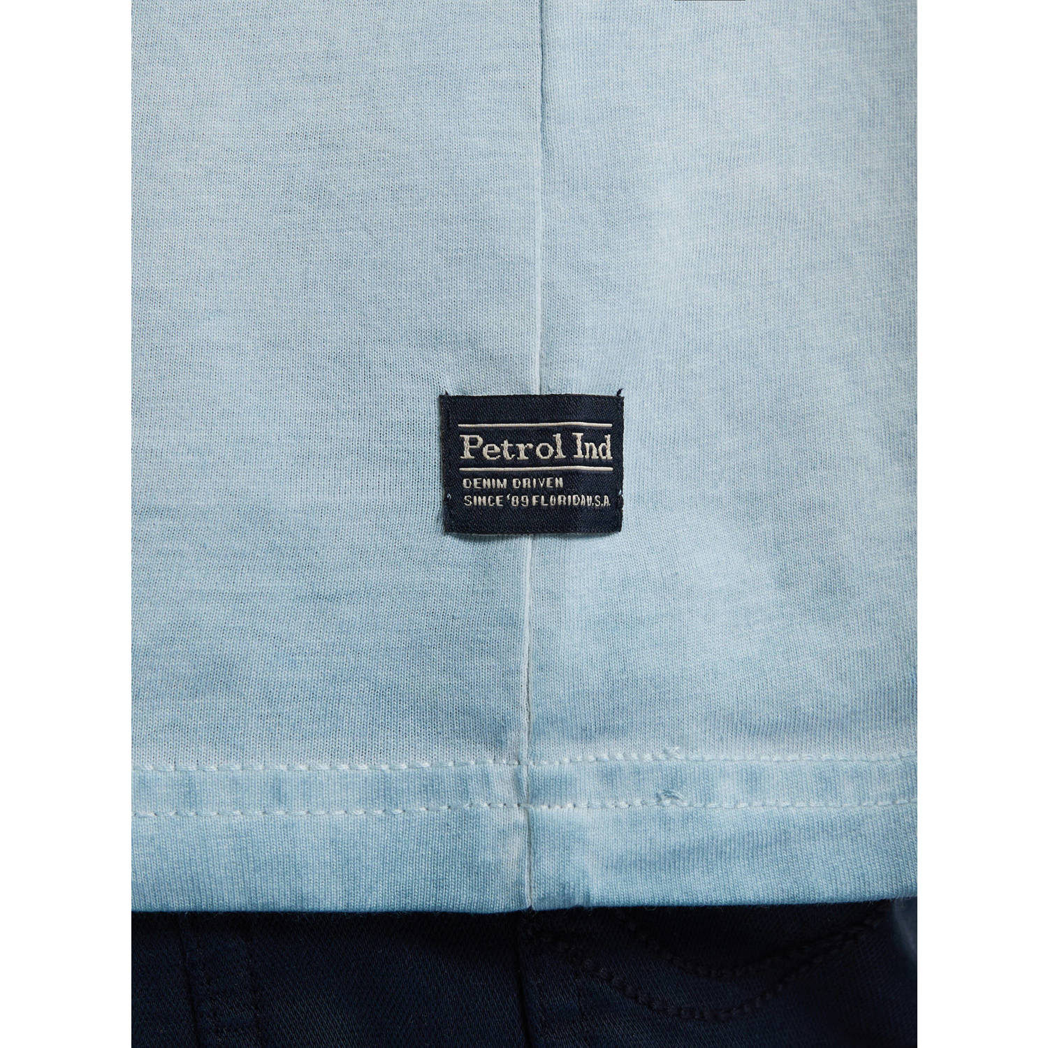 Petrol Industries T-shirt lichtblauw