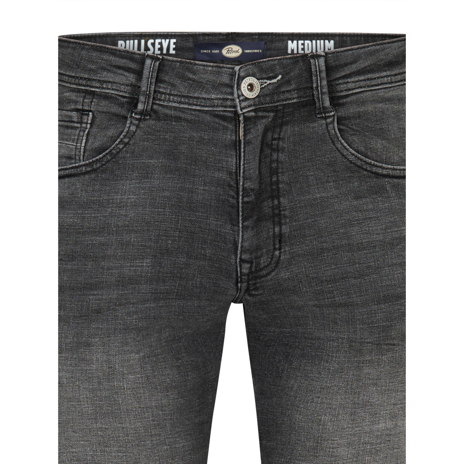 Petrol Industries regular denim short black denim