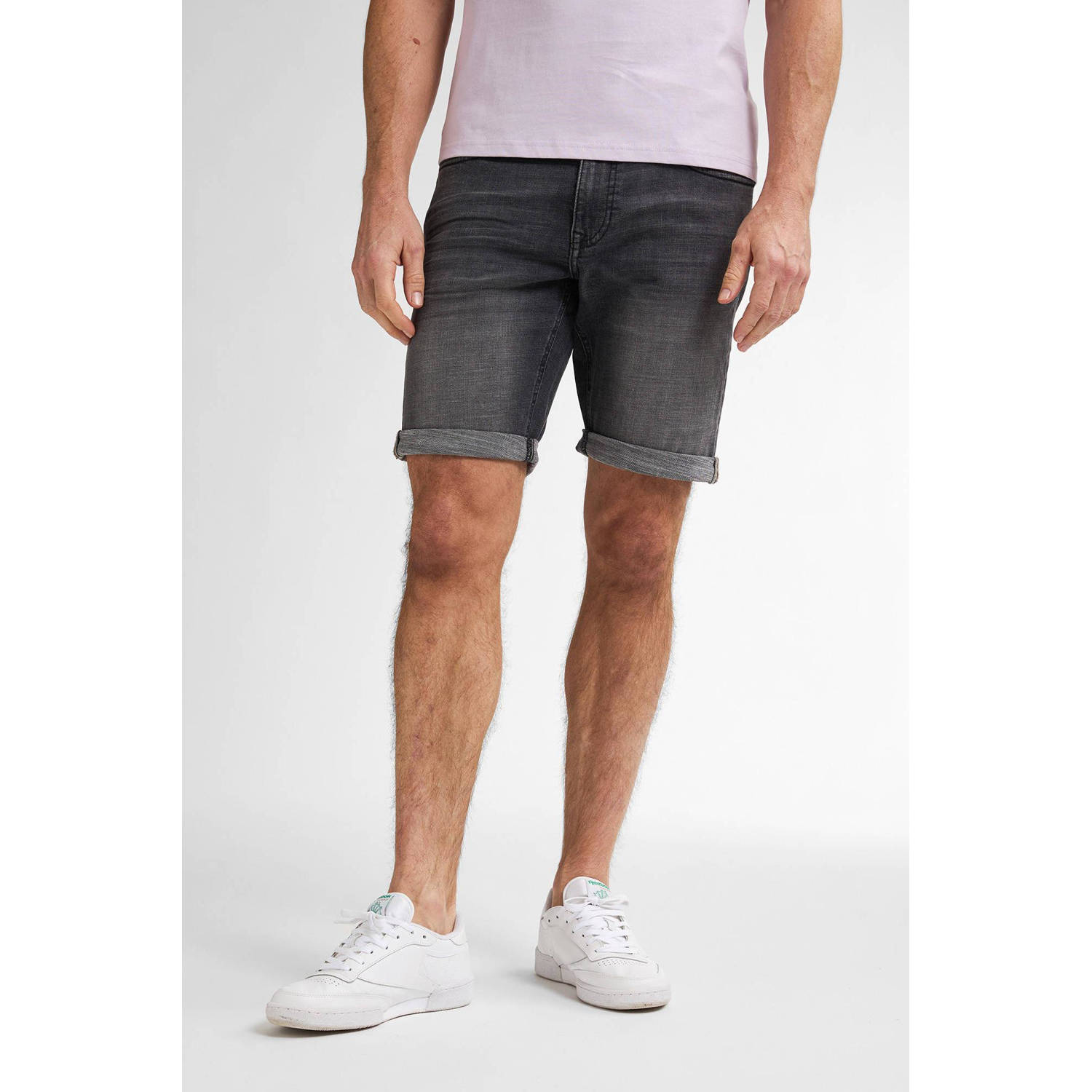 Petrol Industries regular denim short black denim