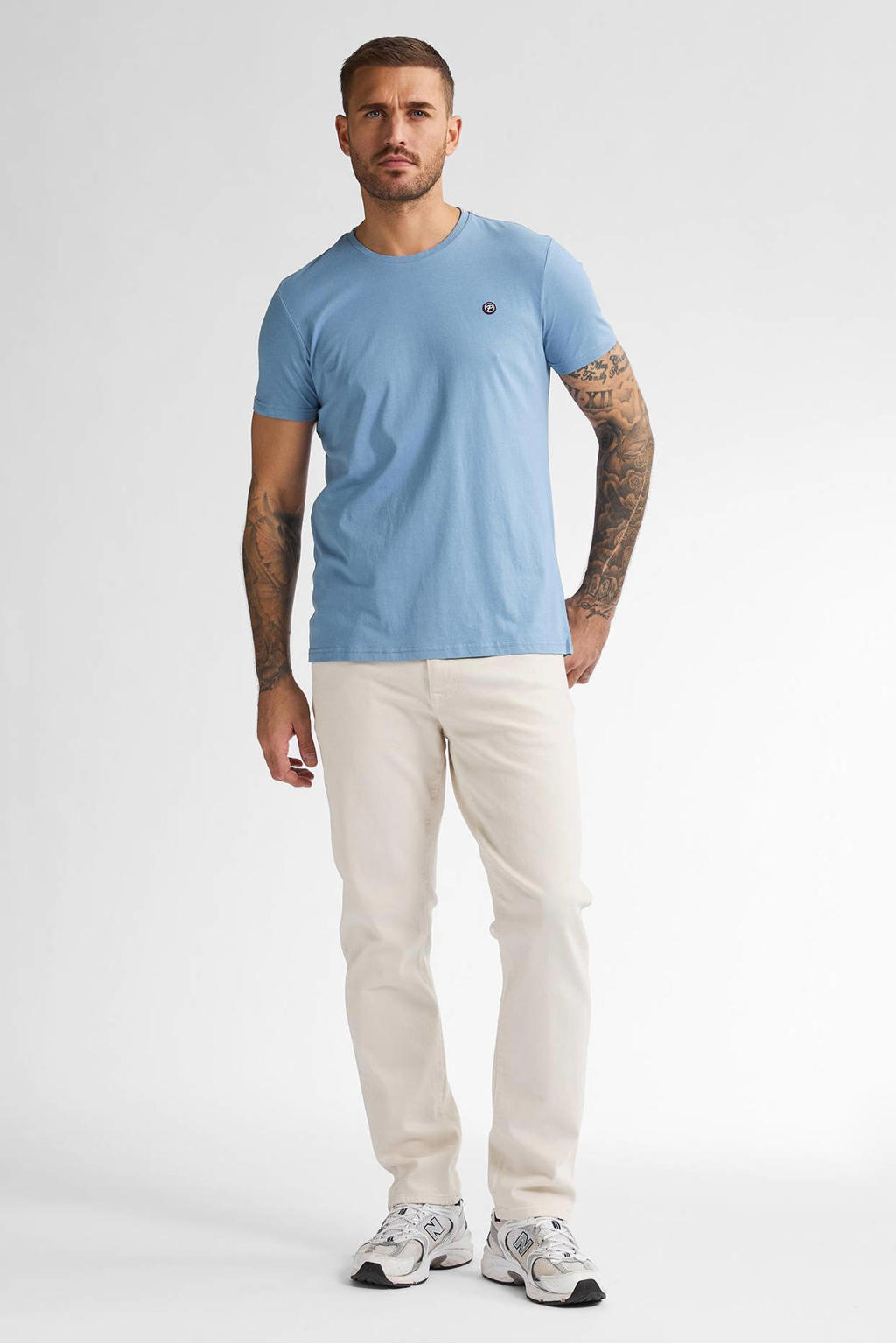 Petrol Industries T-shirt lichtblauw