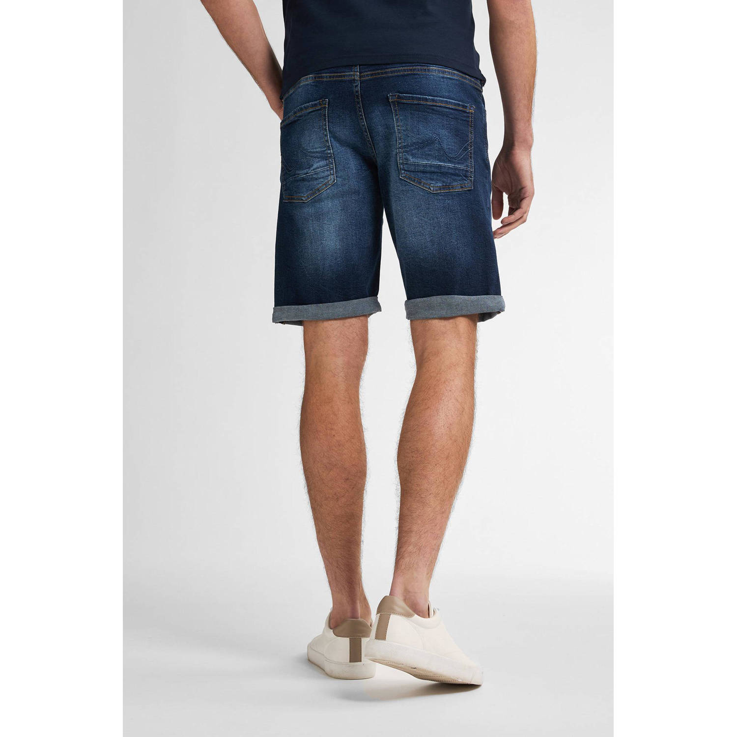 Petrol Industries regular denim short dark blue denim