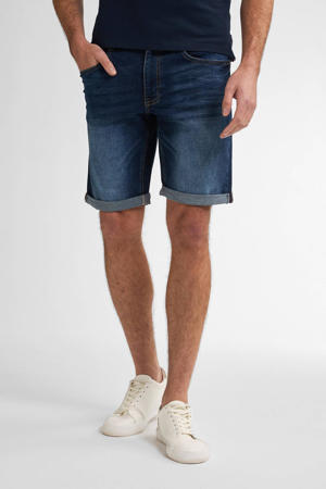 regular denim short dark blue denim