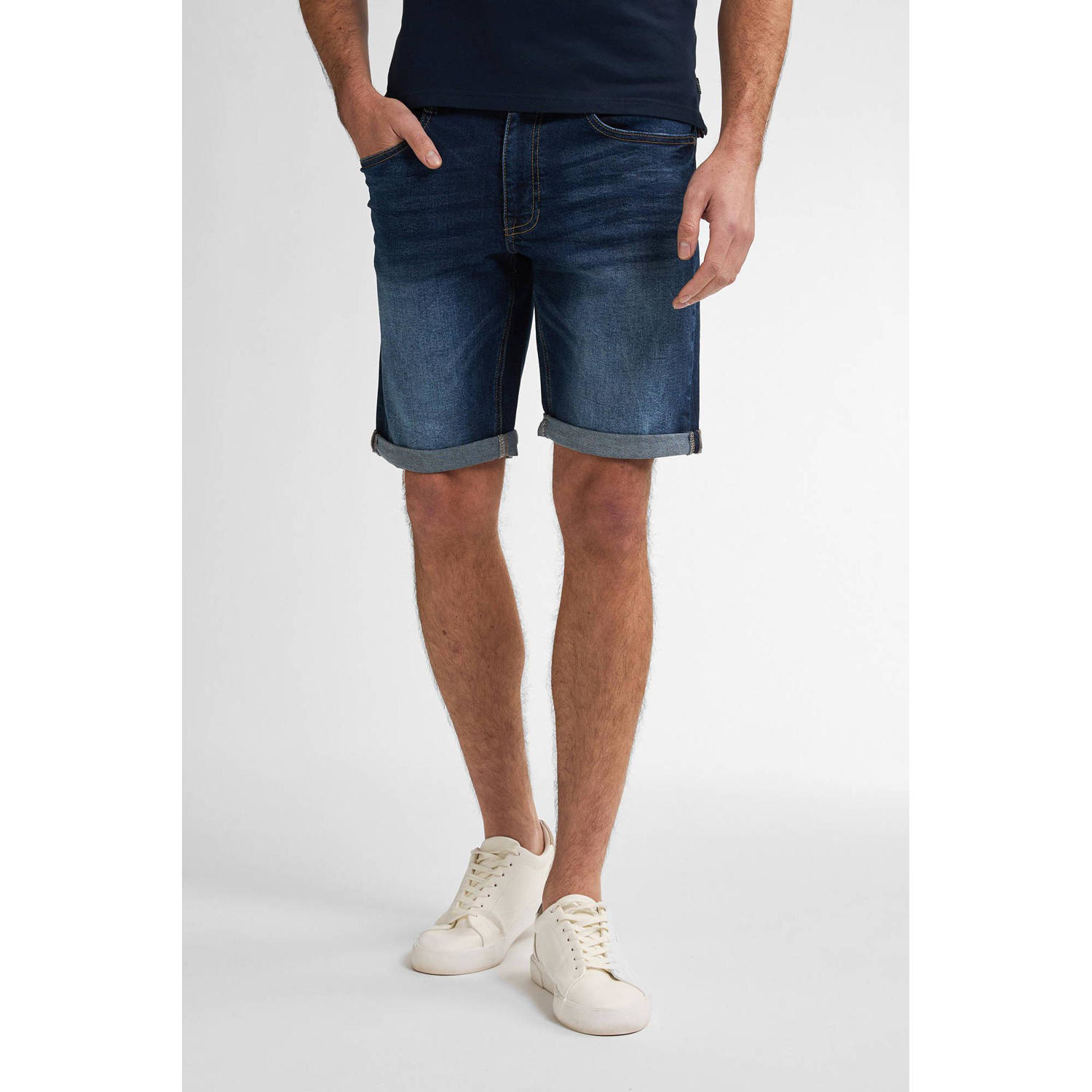 Petrol Industries regular denim short dark blue denim