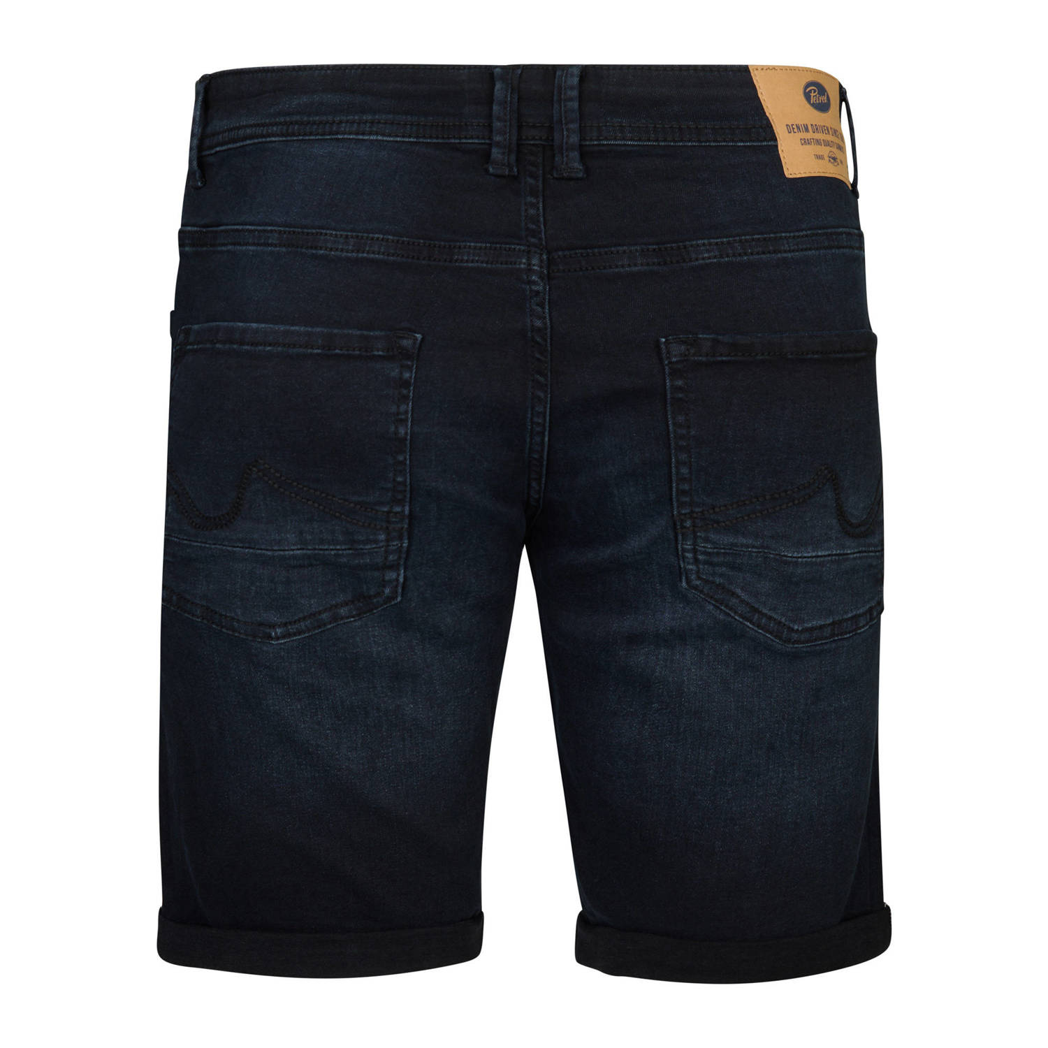 Petrol Industries regular denim short dark blue denim