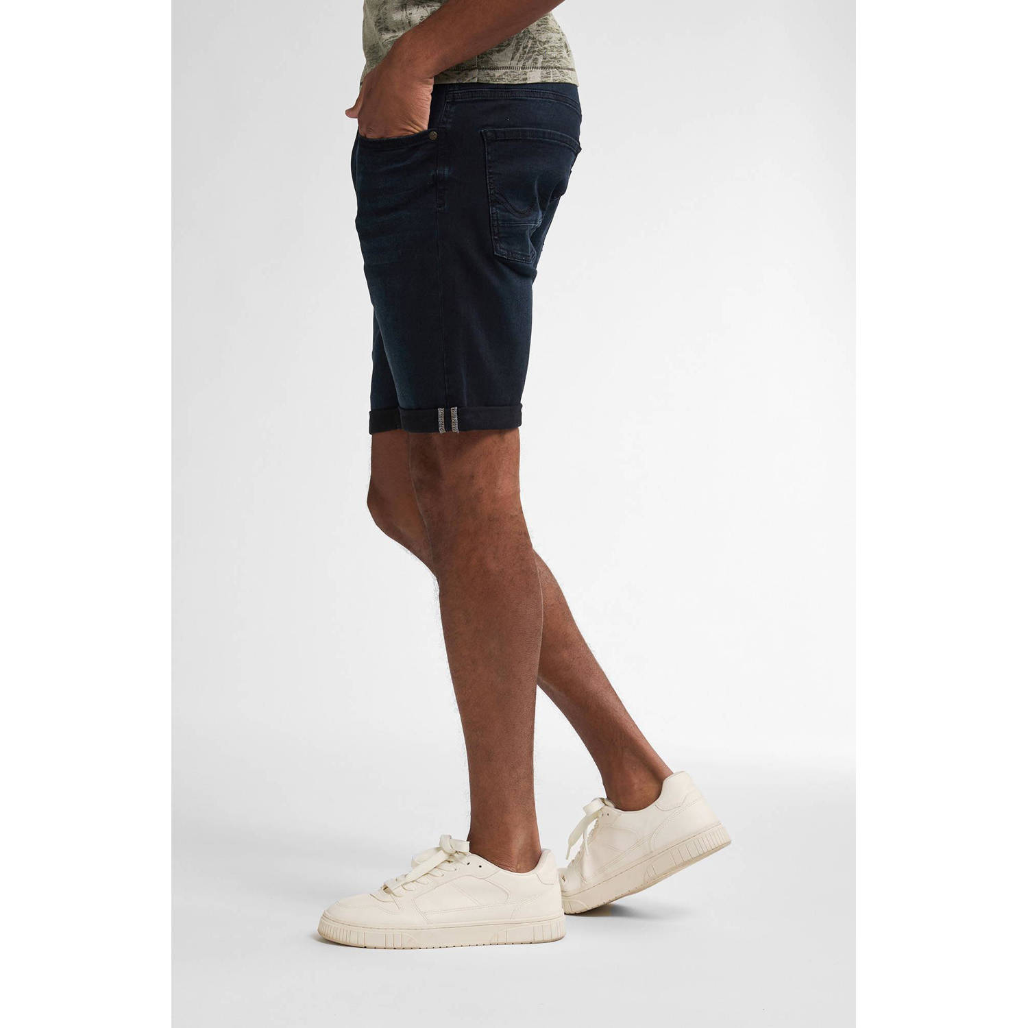 Petrol Industries regular denim short dark blue denim