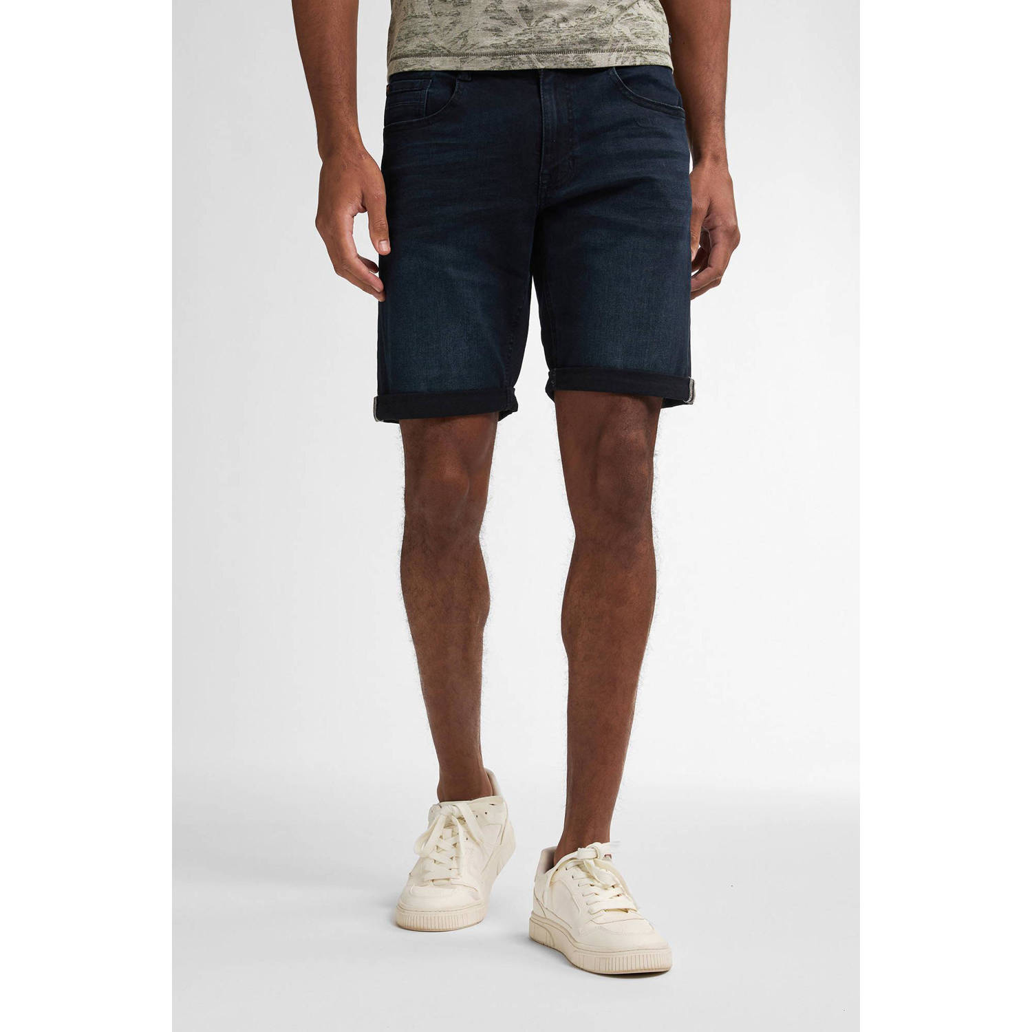 Petrol Industries regular denim short dark blue denim