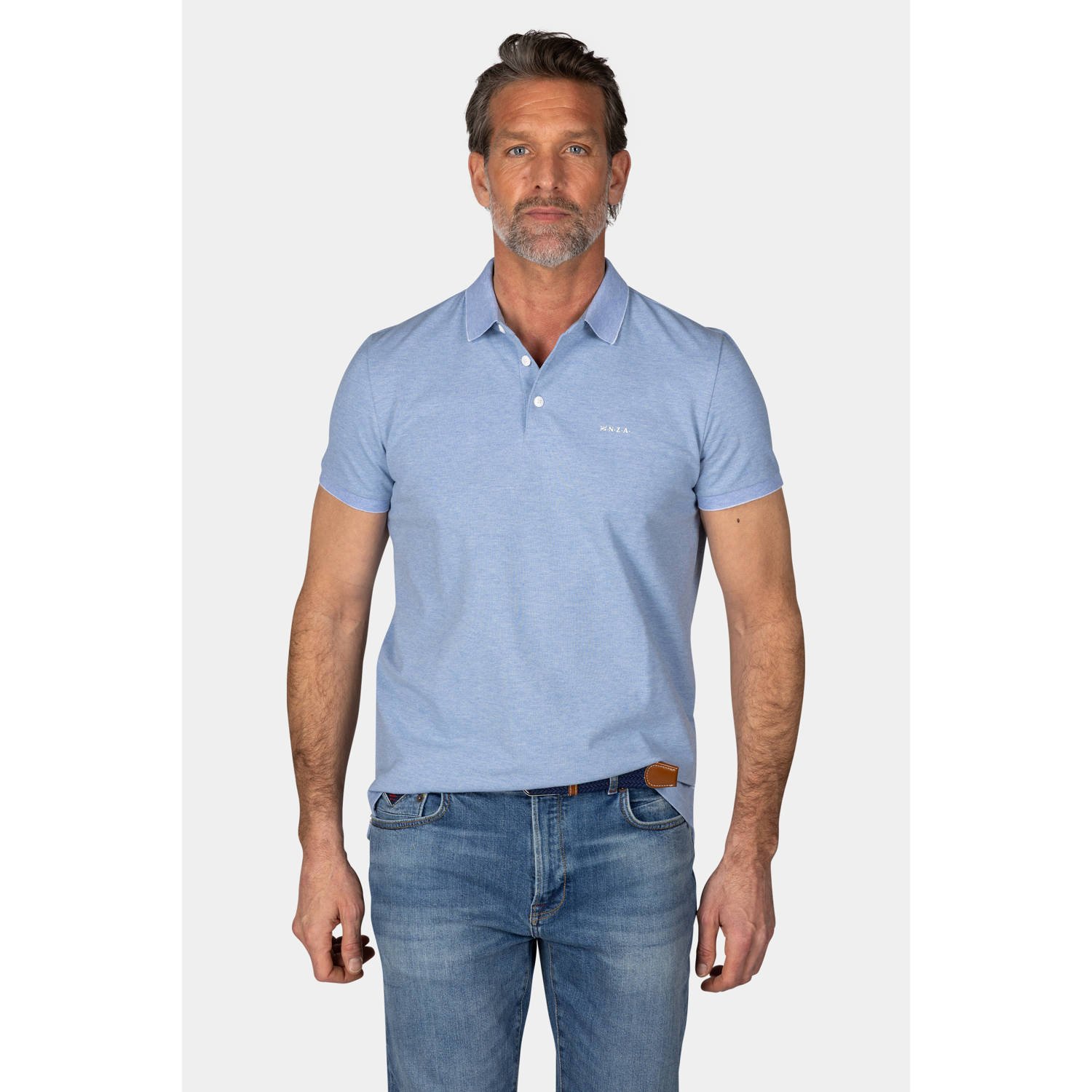 New Zealand Auckland comfort fit polo blauw