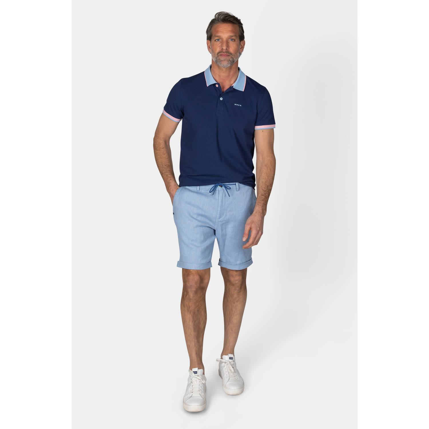New Zealand Auckland comfort fit polo donkerblauw