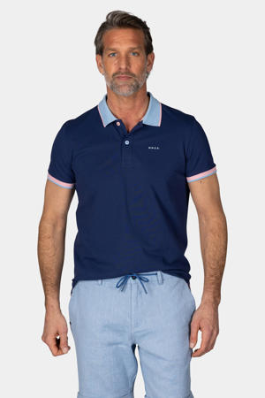 comfort fit polo donkerblauw