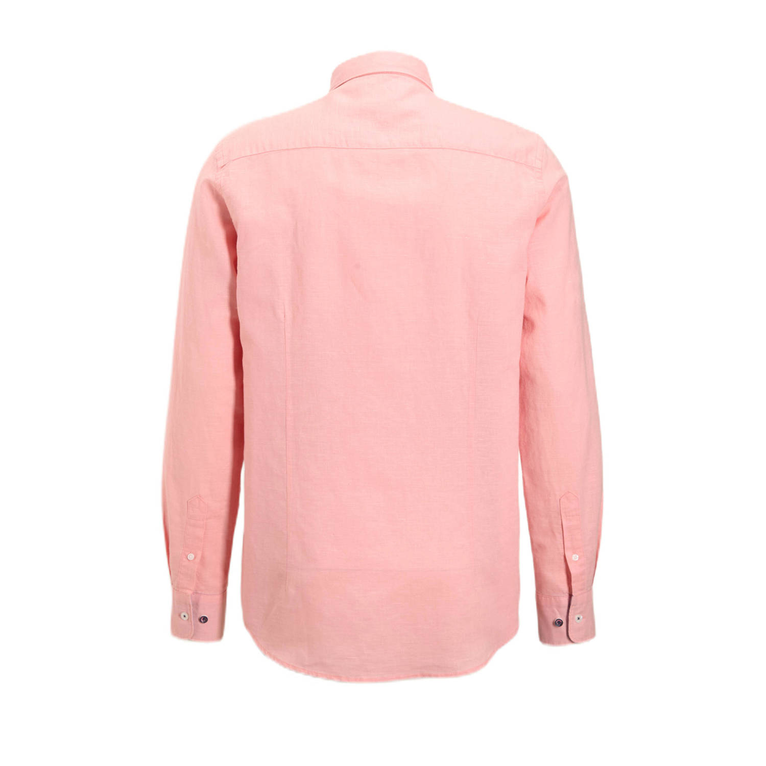 New Zealand Auckland linnen casual overhemd roze
