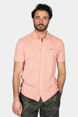 casual overhemd zalm