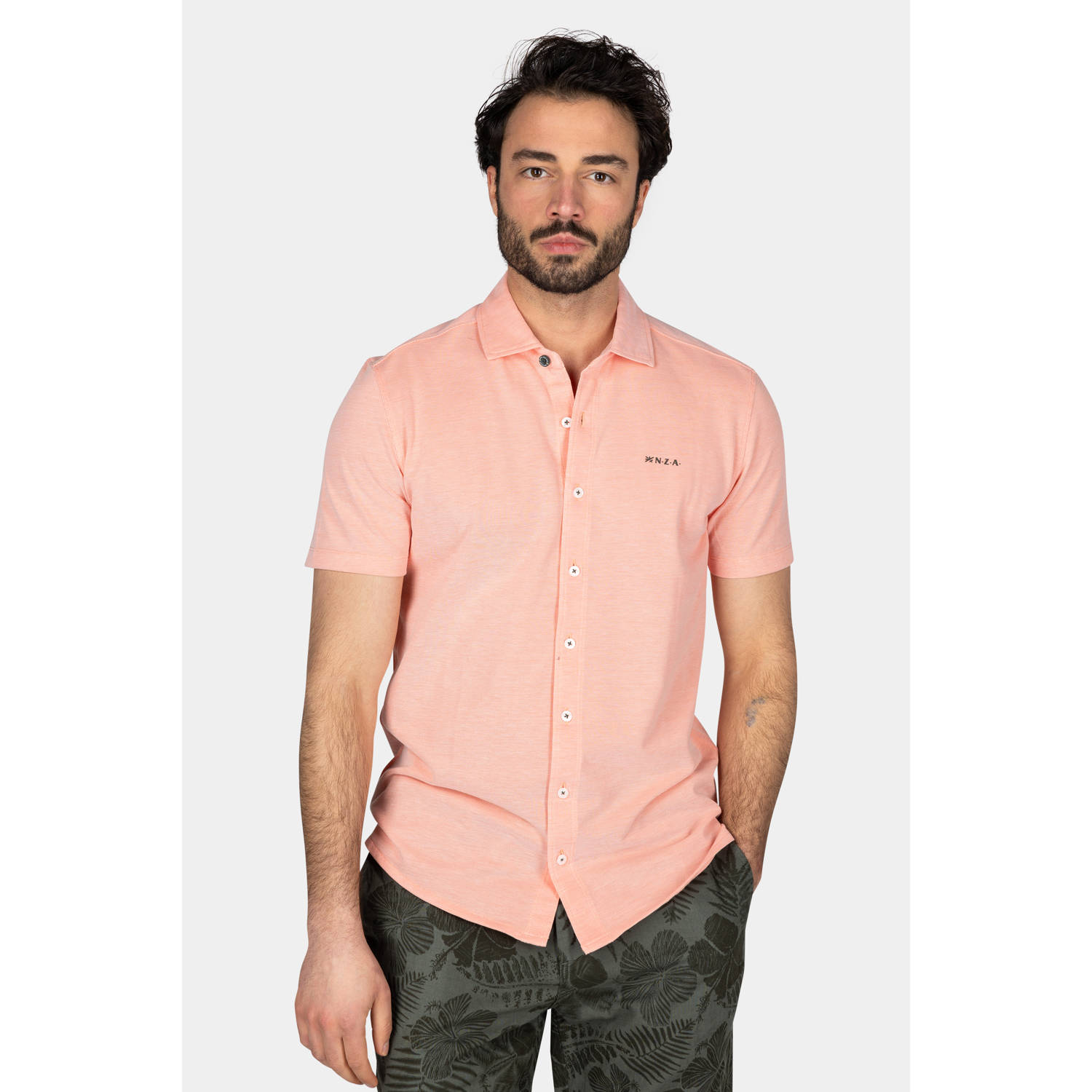 New Zealand Auckland casual overhemd zalm