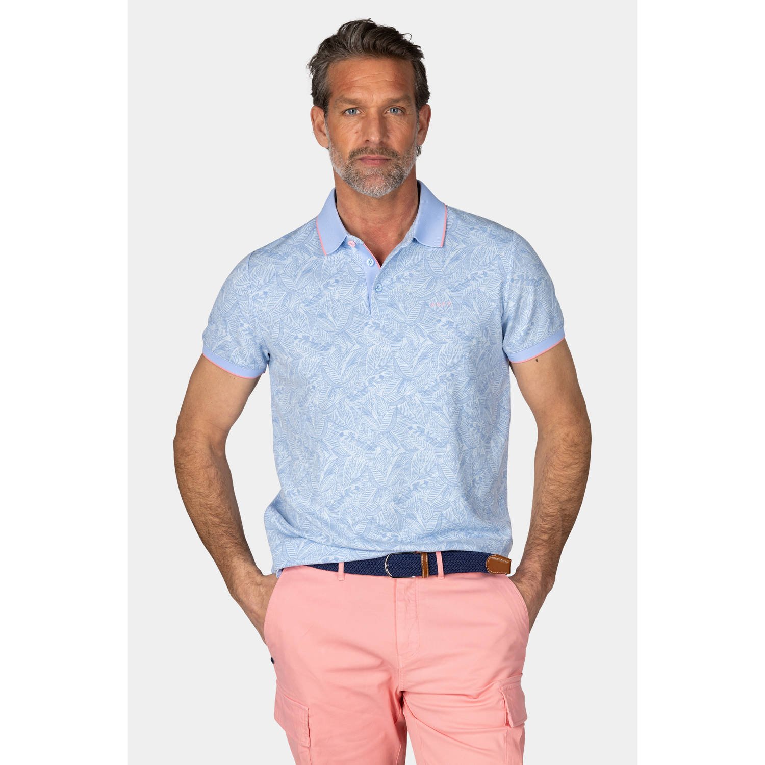 New Zealand Auckland comfort fit polo lichtblauw