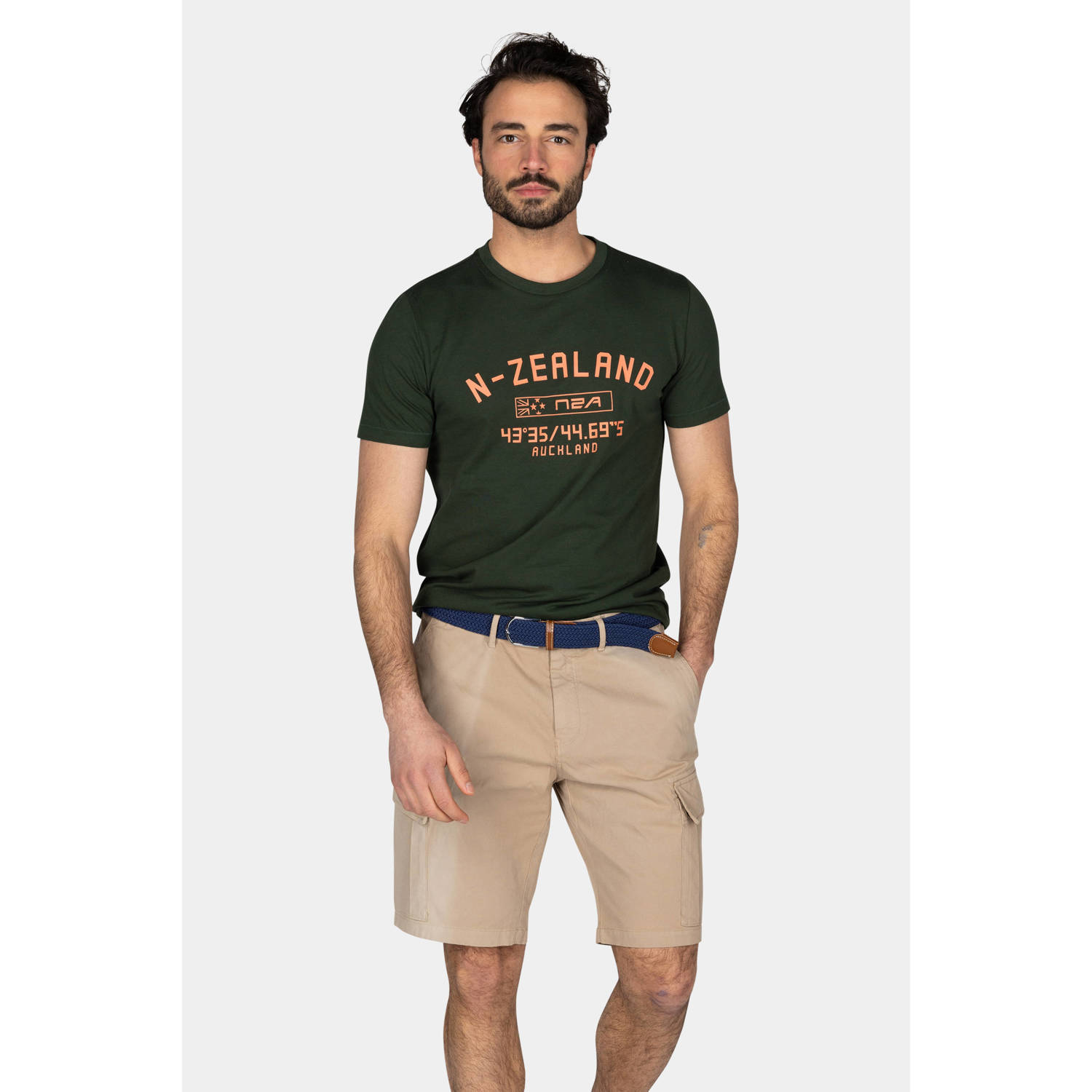 New Zealand Auckland T-shirt donkergroen
