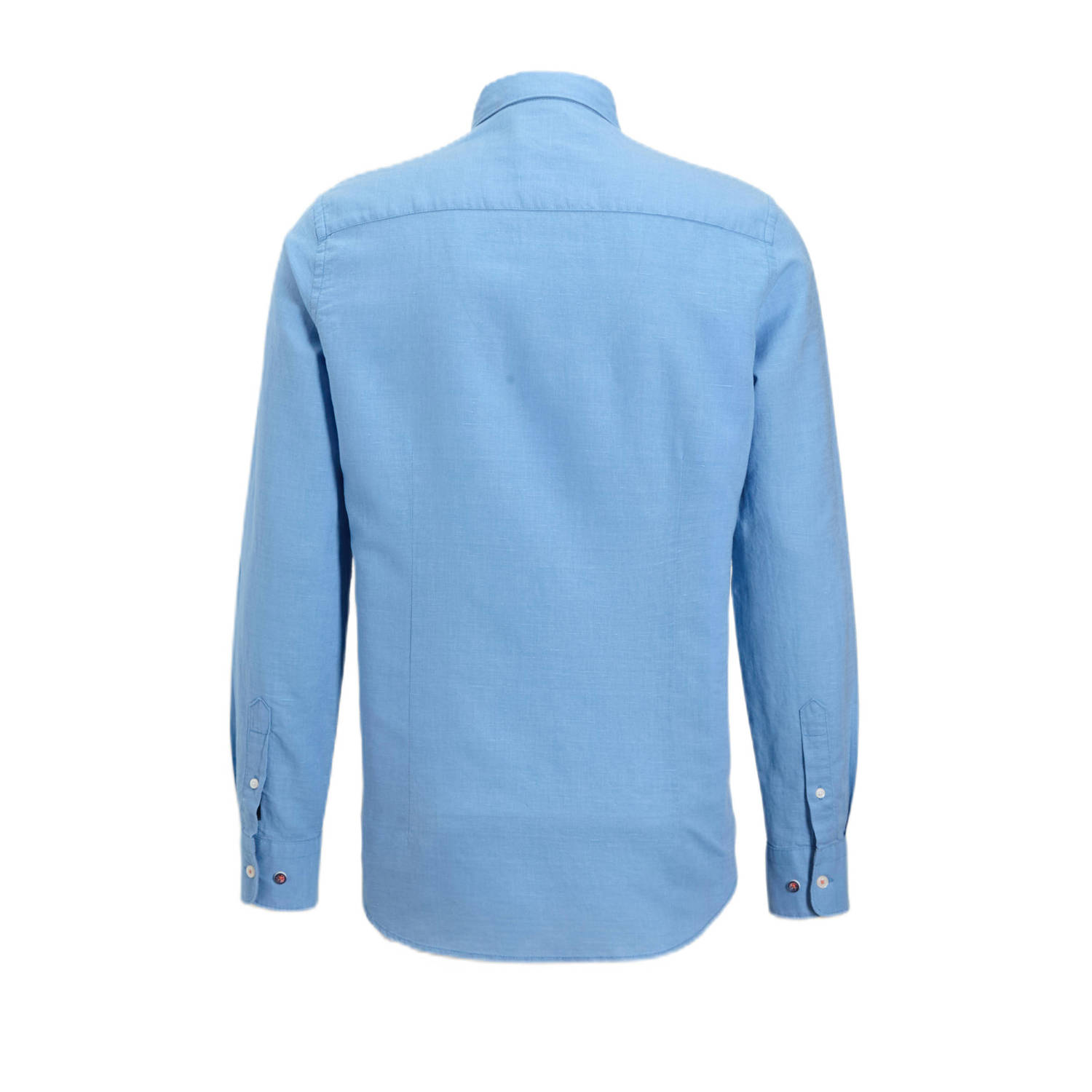 New Zealand Auckland linnen casual overhemd blauw
