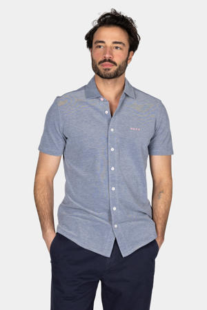 casual overhemd donkerblauw