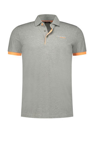 comfort fit polo lichtgrijs