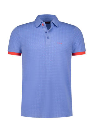 comfort fit polo blauw