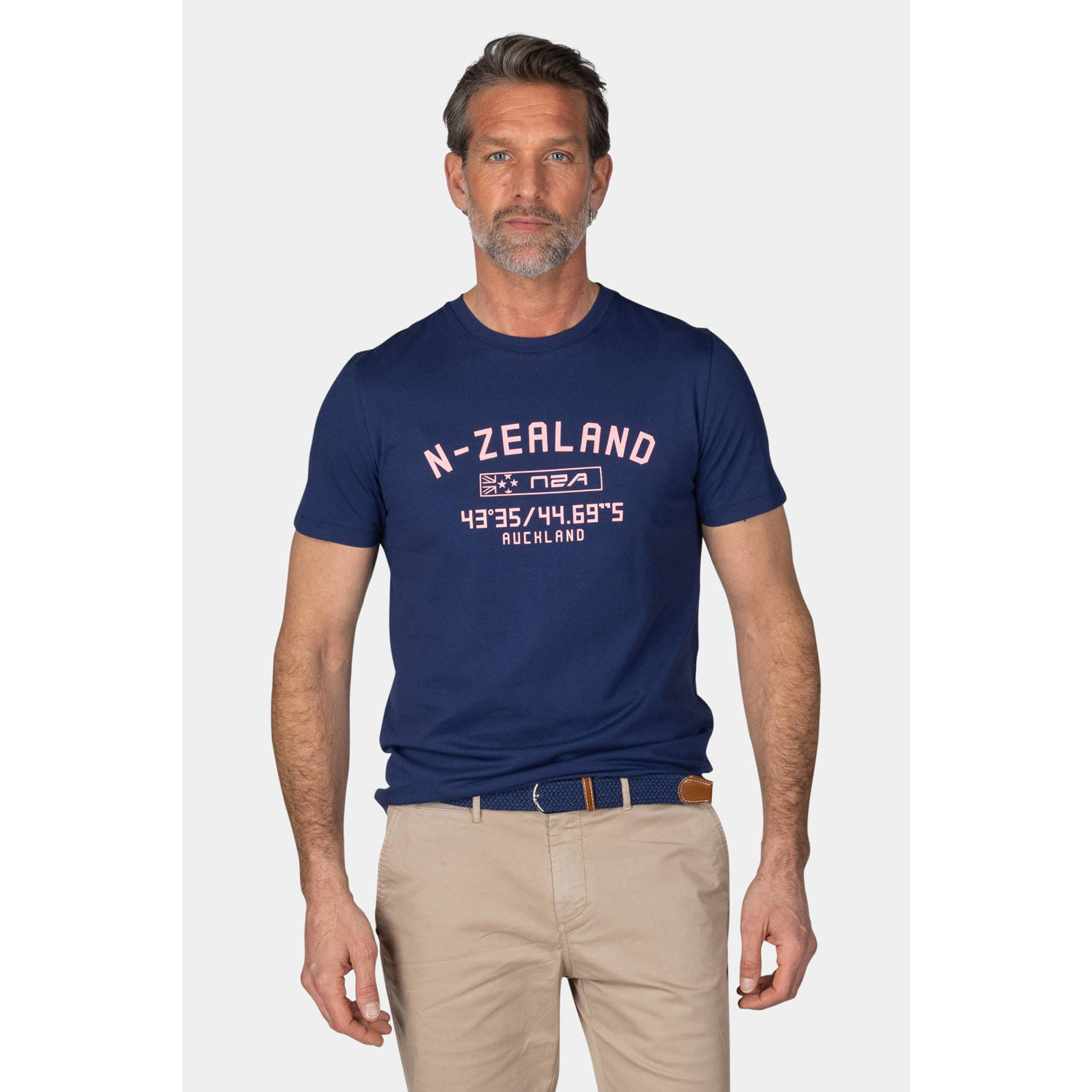 New Zealand Auckland T-shirt donkerblauw