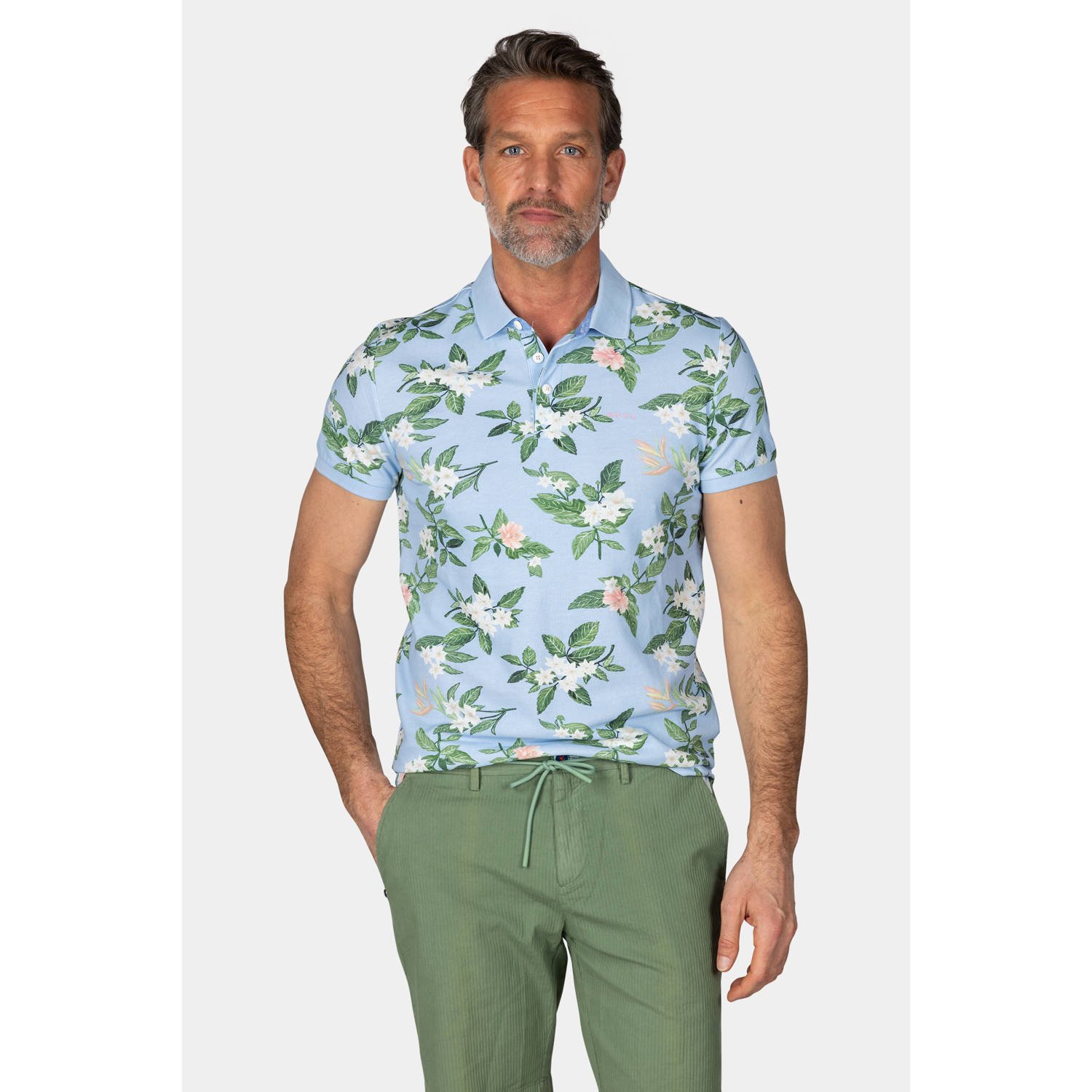 New Zealand Auckland comfort fit polo lichtblauw