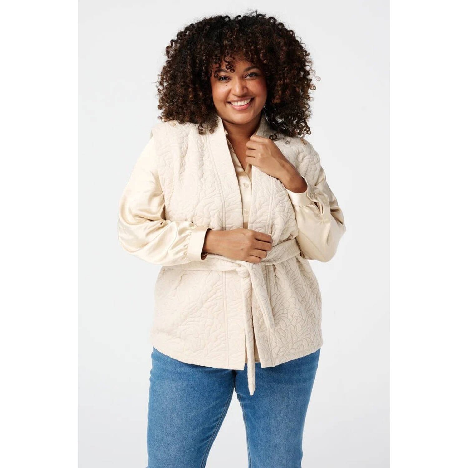 MS Mode gilet beige