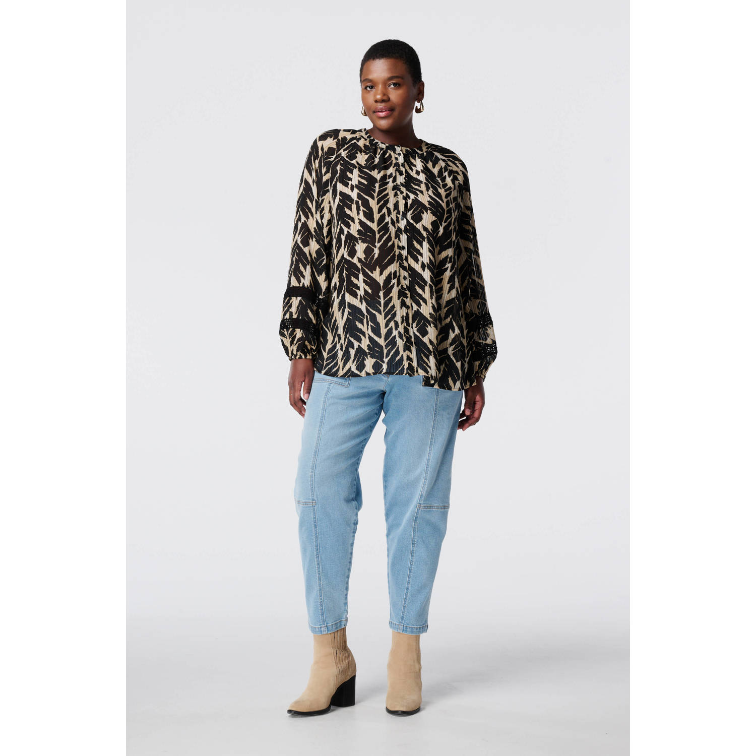MS Mode blouse zwart