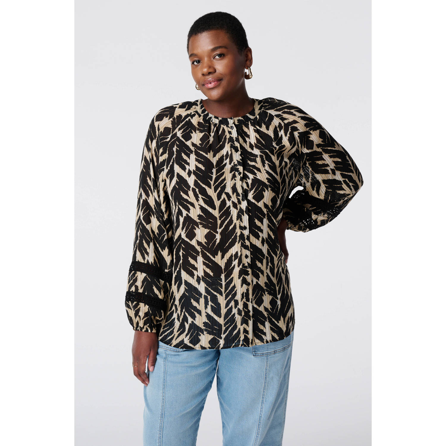 MS Mode blouse zwart