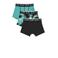 Salty Dog boxershort - turquoise/zwart (set van 3)