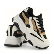 thumbnail: Graceland chunky sneakers beige/zwart/wit