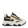 Graceland chunky sneakers beige/zwart/wit